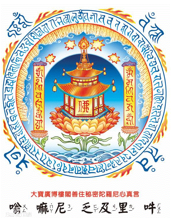 大宝广博楼阁善住秘密陀罗尼咒